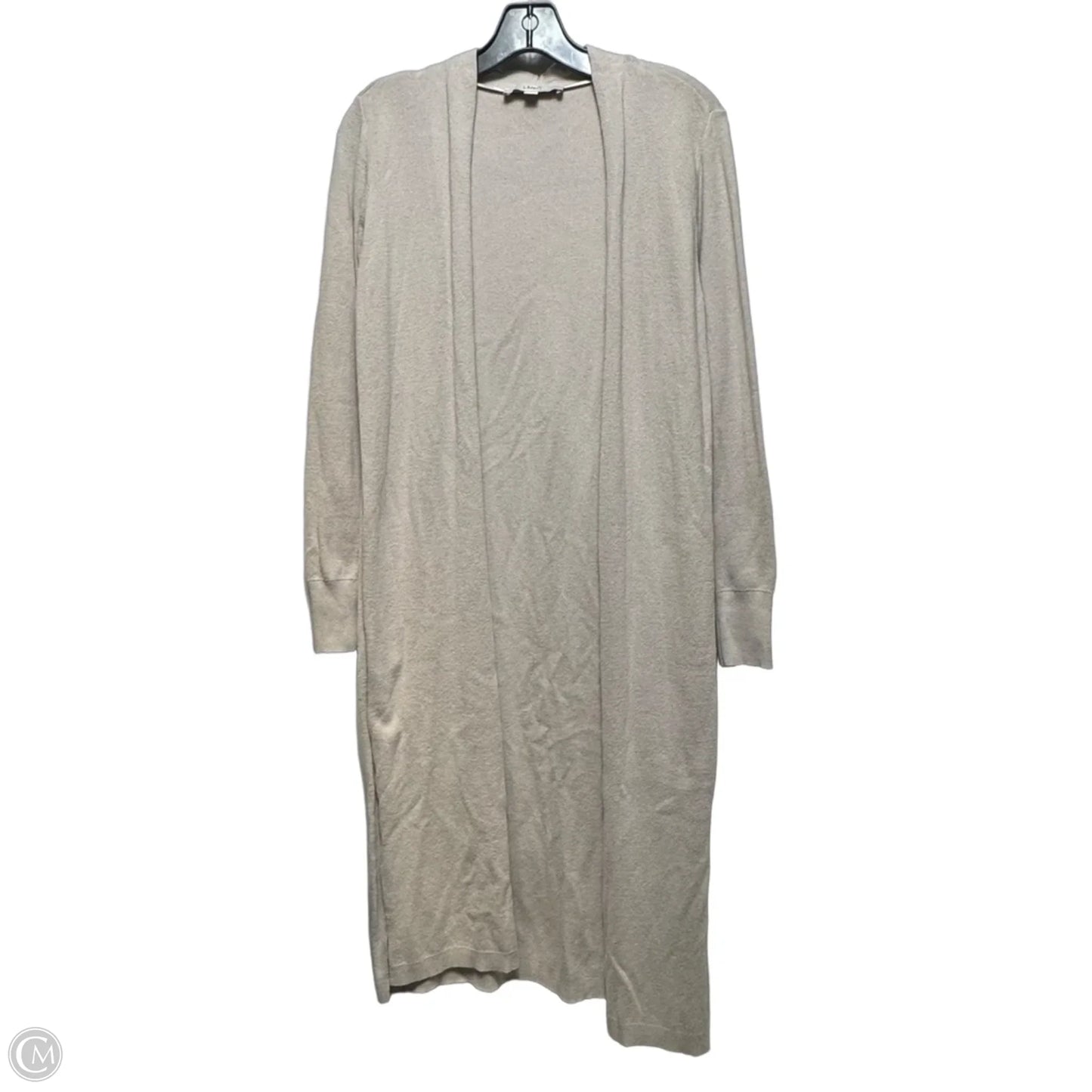 Sweater Cardigan By Loft In Beige, Size: S