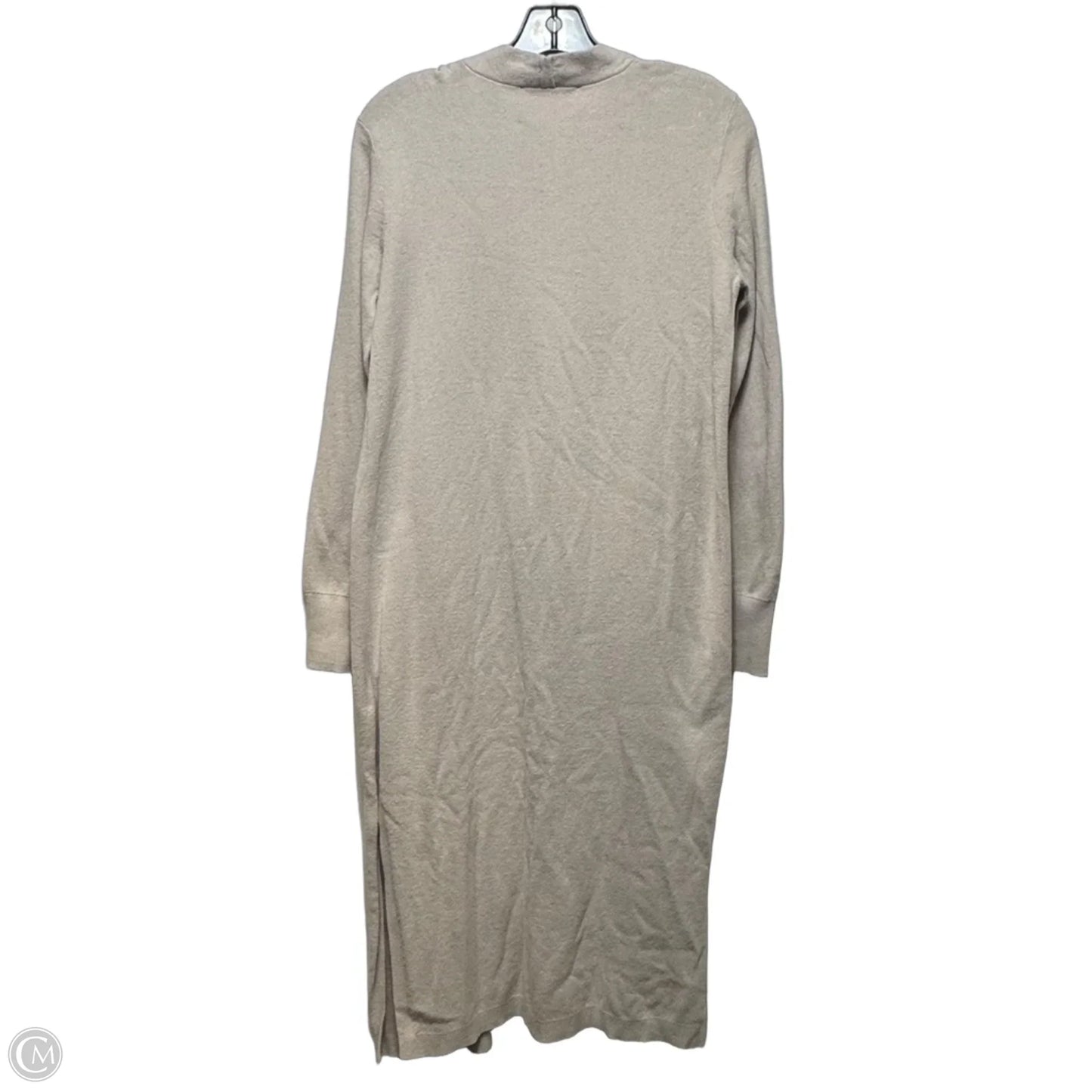 Sweater Cardigan By Loft In Beige, Size: S