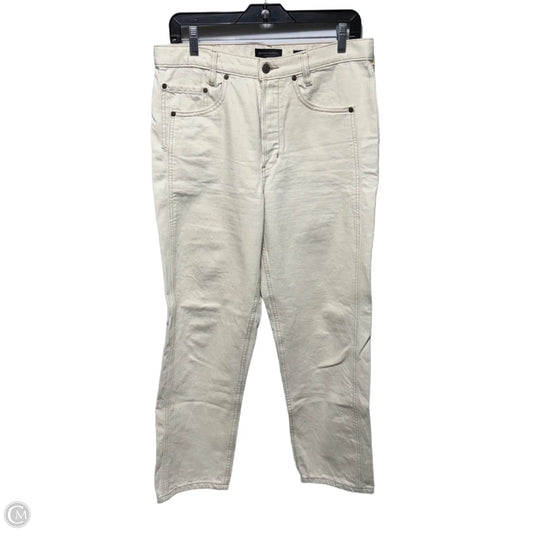 High-Rise Straight Jeans By Banana Republic In Cream, Size: 8/29