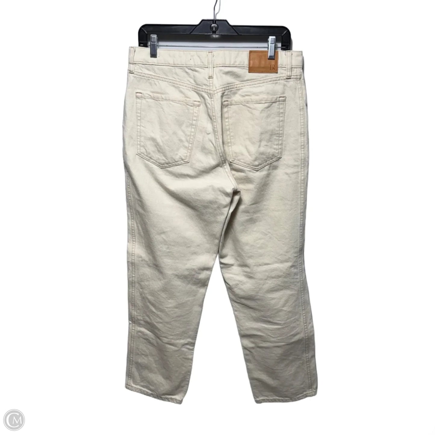 High-Rise Straight Jeans By Banana Republic In Cream, Size: 8/29