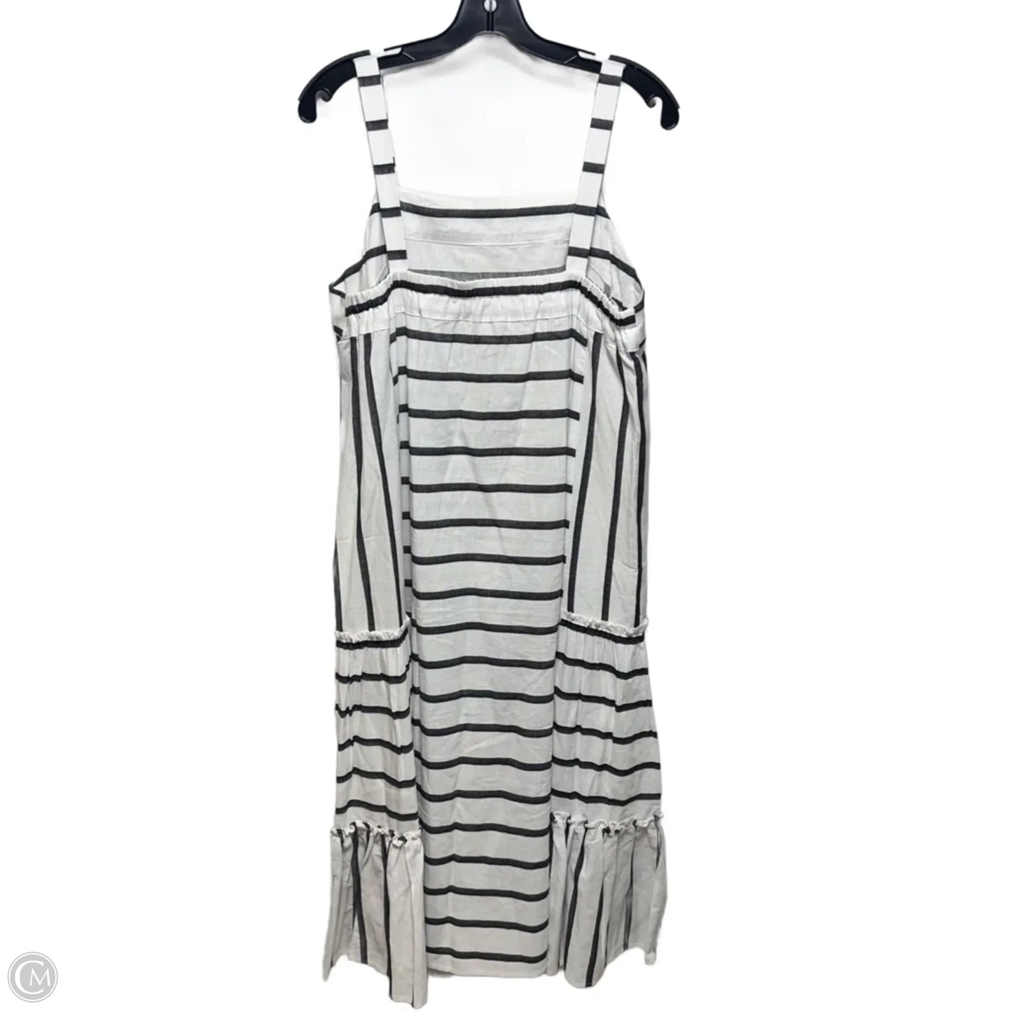 Dress Casual Midi By Single Thread In Striped Pattern, Size: L