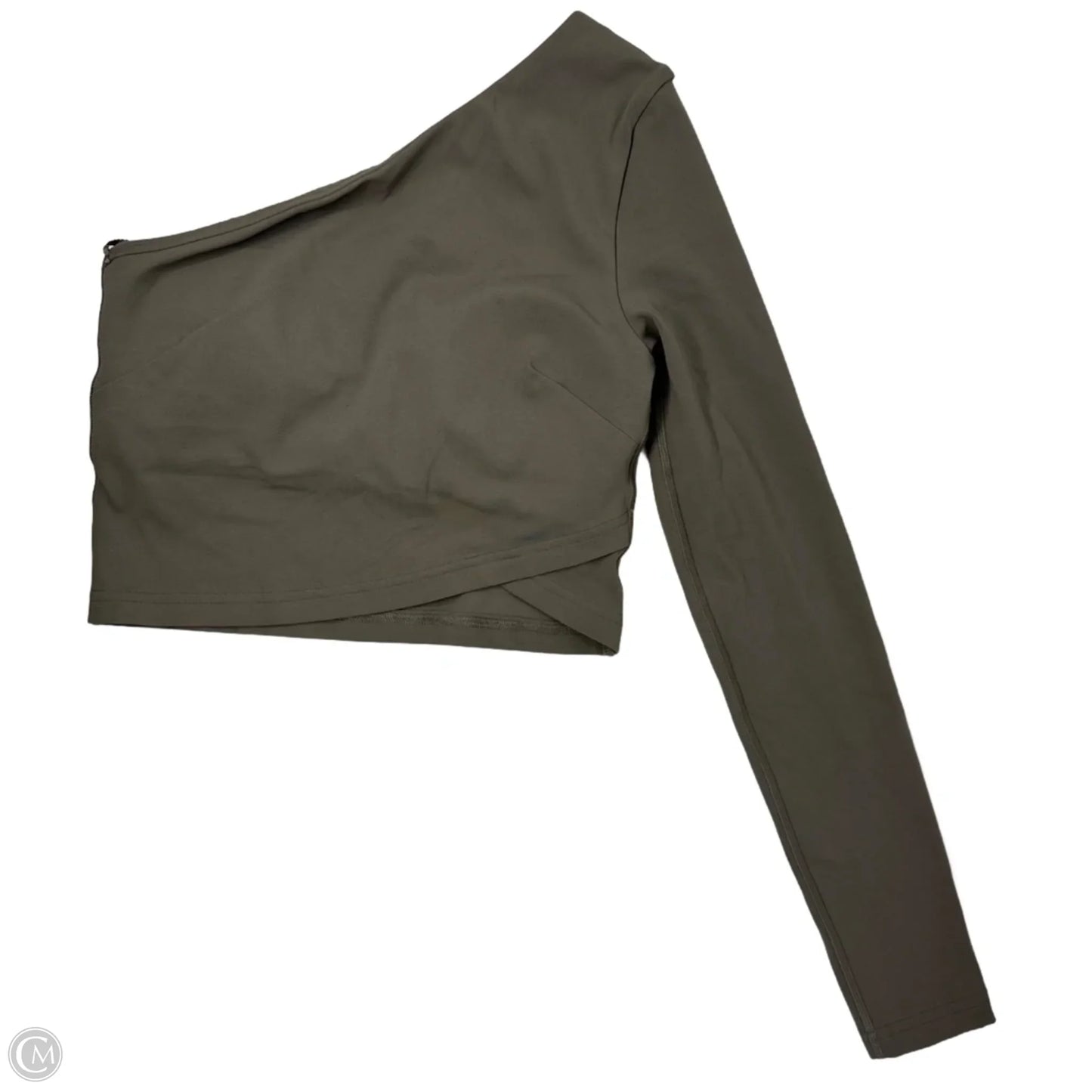 Athletic Top Long Sleeve Crewneck By Lululemon In Taupe, Size: 2