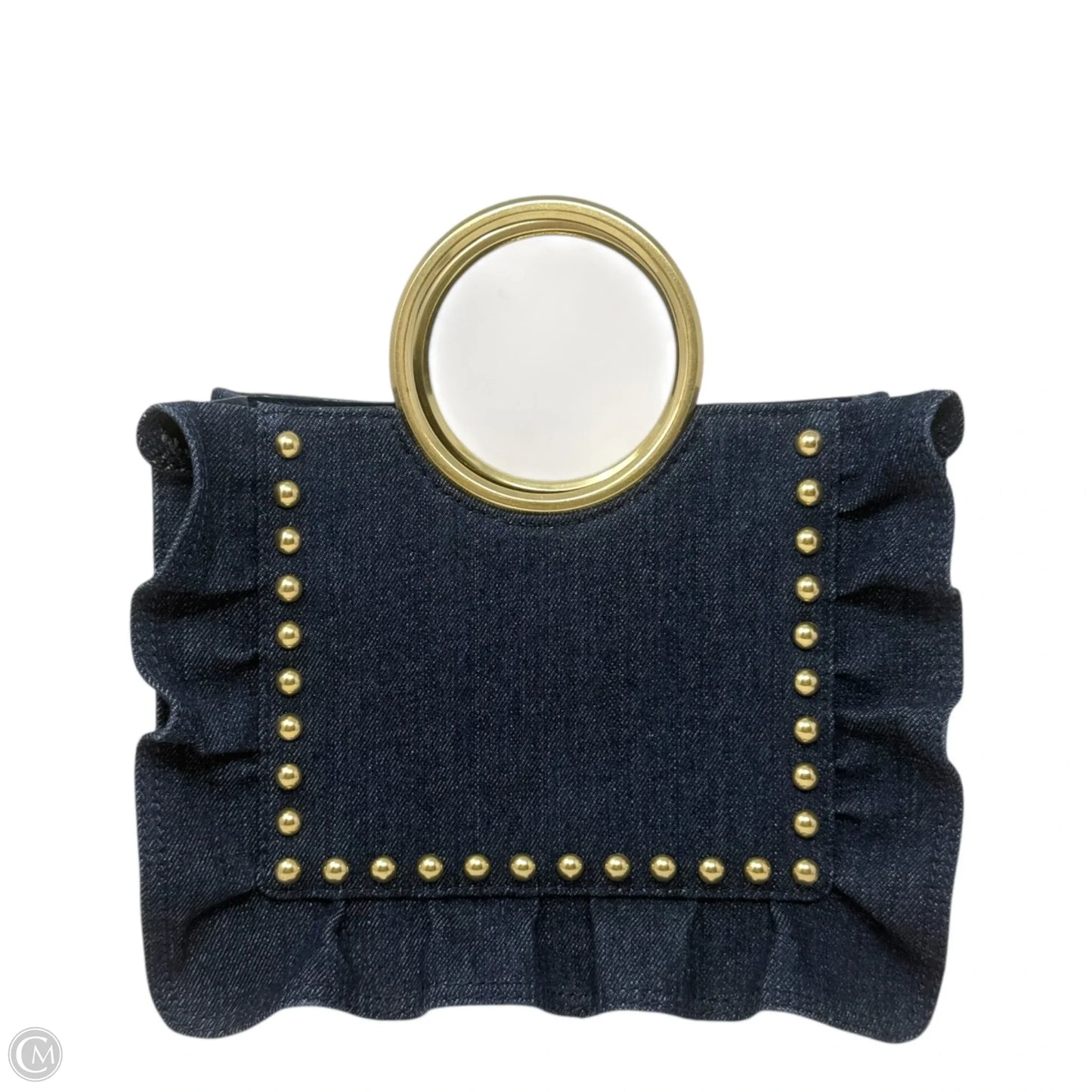 White Rock Road Denim Sam Satchel Designer By Kate Spade, Size: Small