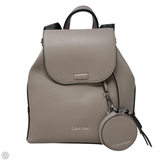Millie Leather Backpack By Calvin Klein, Size: Medium