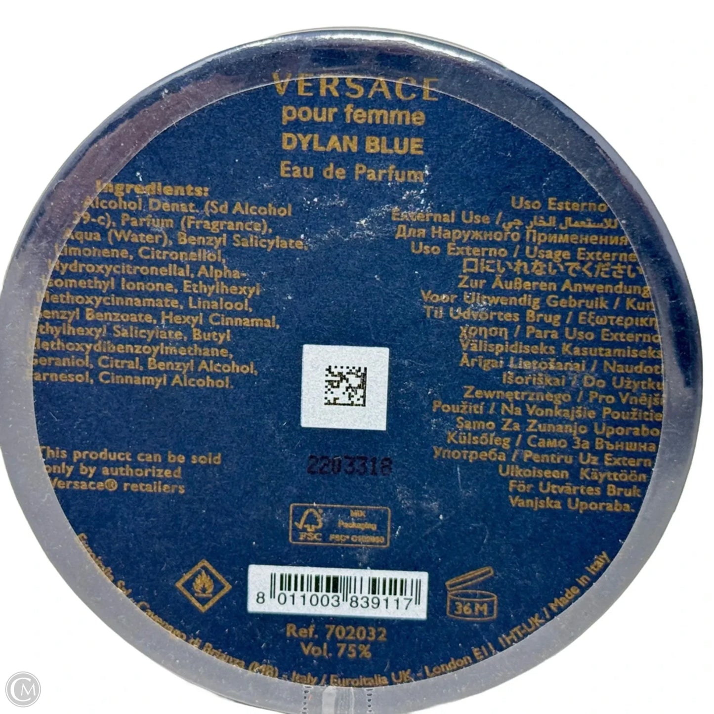 Fragrance Luxury Designer By Versace