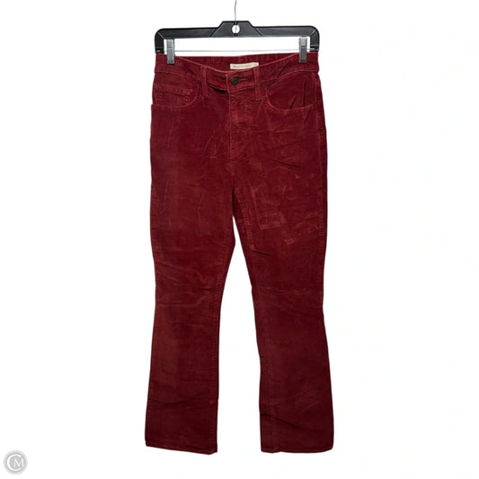 725 High Rise Boot Cut Pants Corduroy By Levis In Red, Size: 4/27