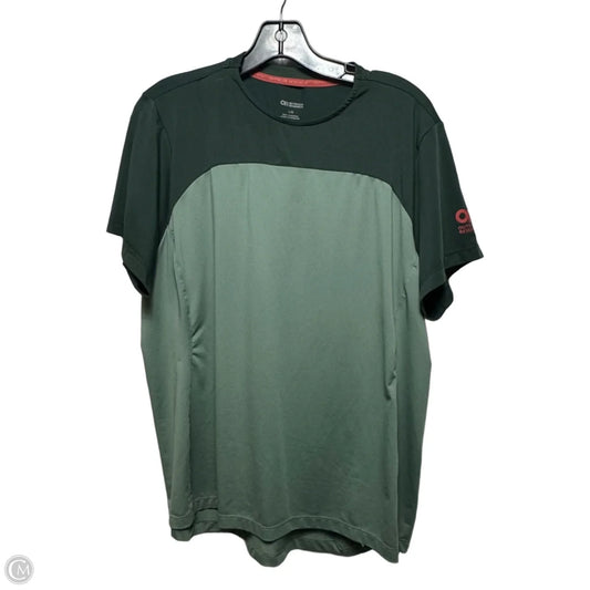 Athletic Top Short Sleeve By Cmb In Green, Size: L