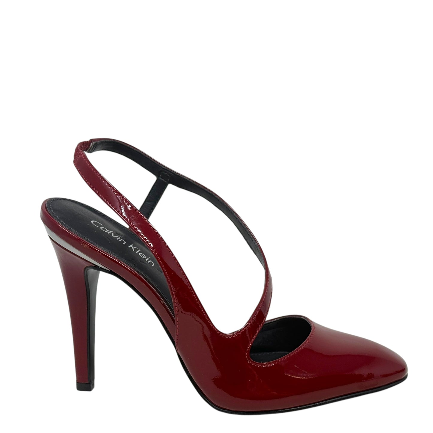 Marilynn Slingback Pumps By Calvin Klein In Red Patent Leather, Size: 5