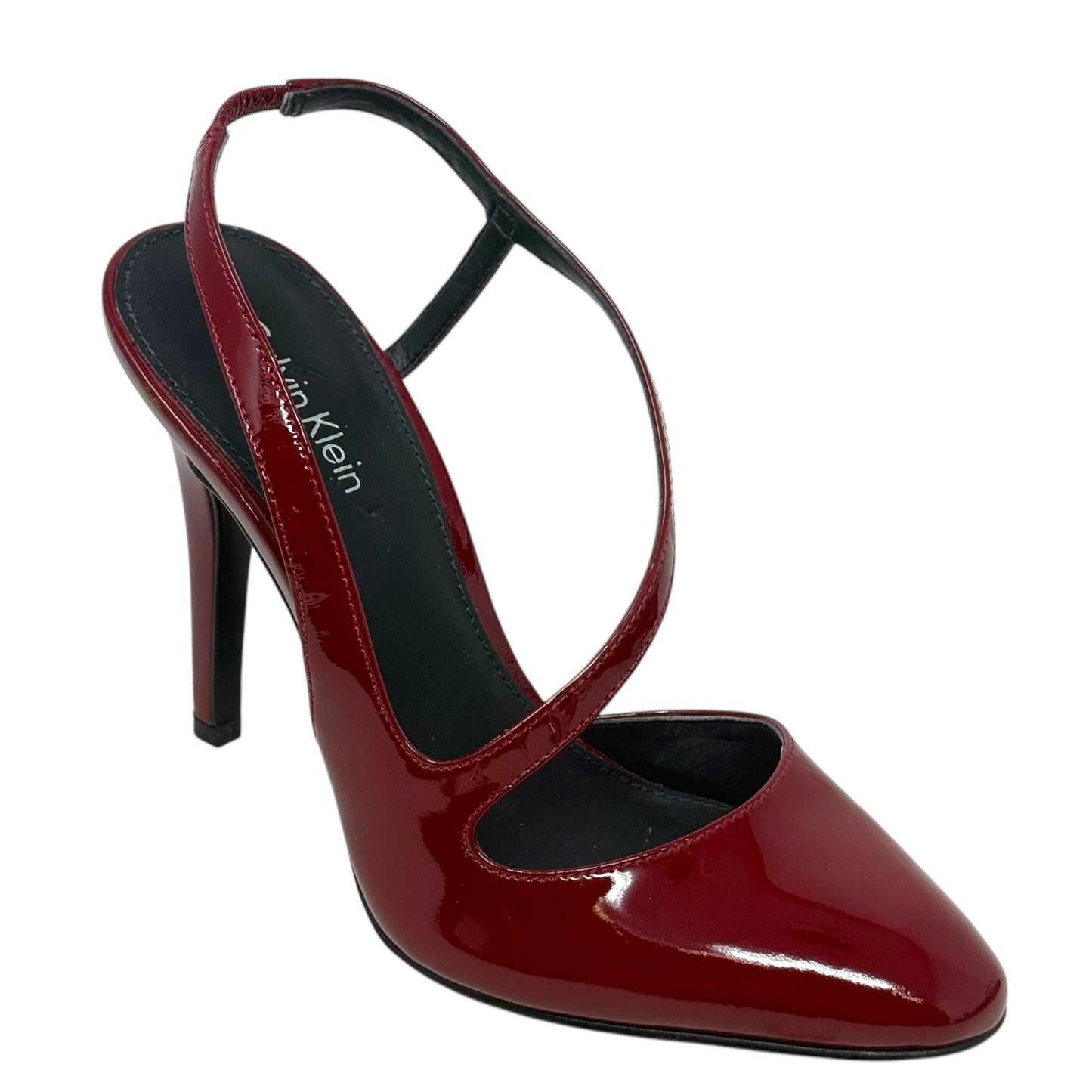 Marilynn Slingback Pumps By Calvin Klein In Red Patent Leather, Size: 5