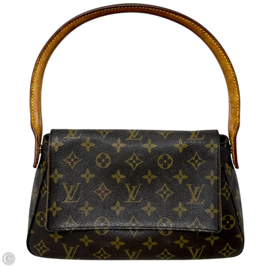 Vintage 2003 Monogram Canvas Mini Looping Bag Luxury Designer By Louis Vuitton, Size: Small