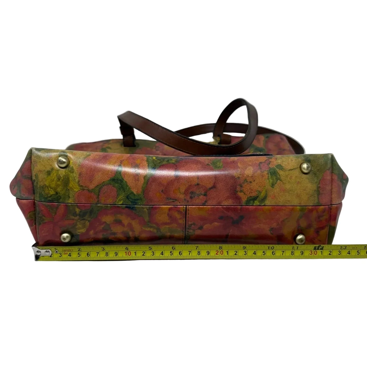 Madison Leather Tote In Floral Oil Painting Designer By Patricia Nash, Size: Medium