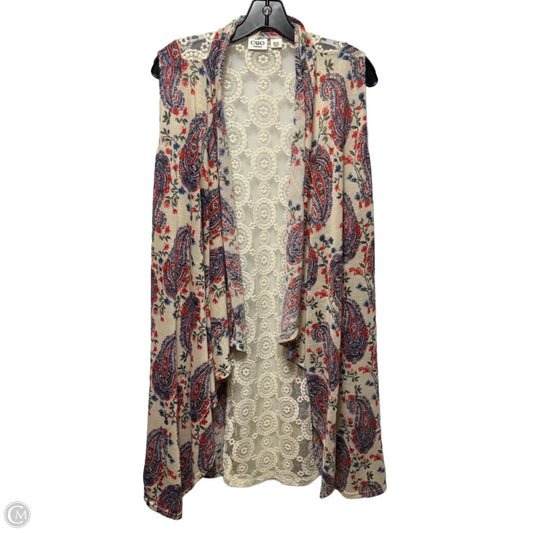 Lace Back Layering Vest By Cato In Multi-colored, Size: 18