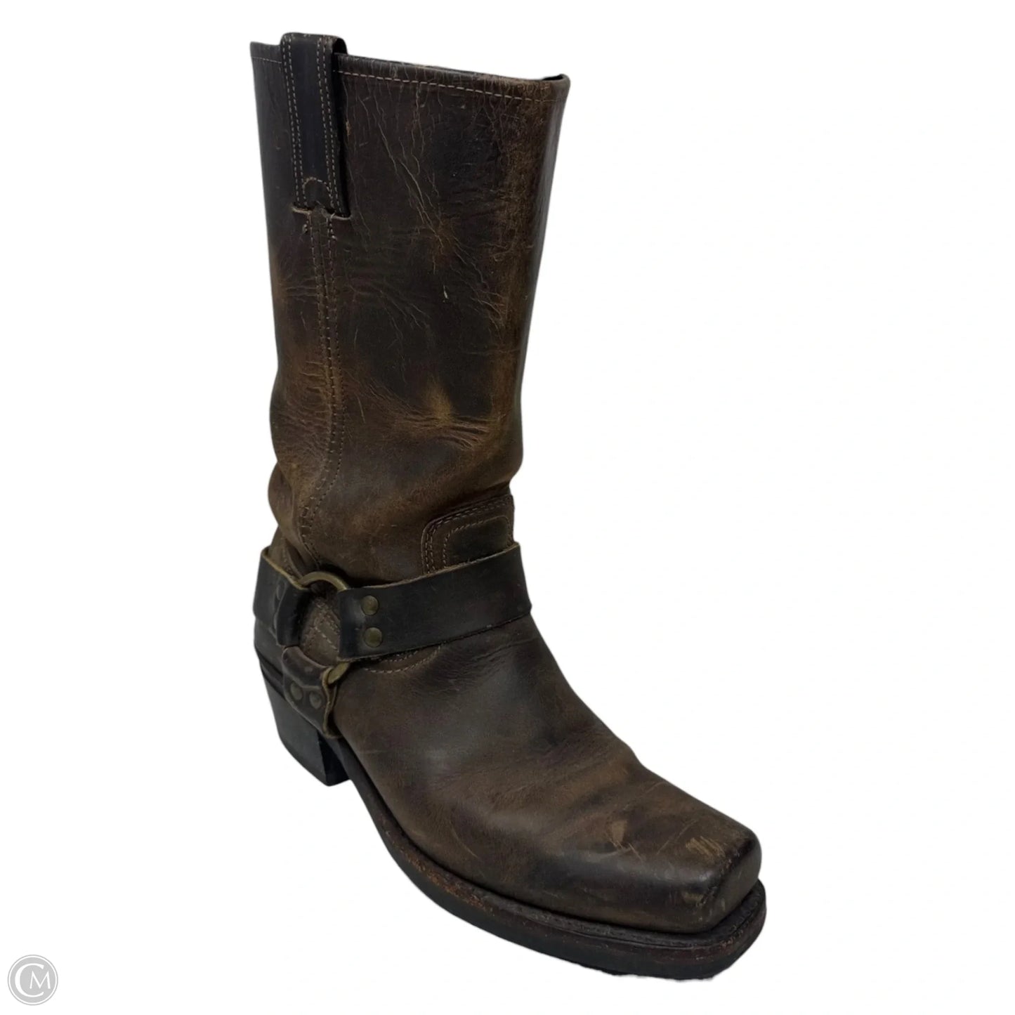 Harness Boots Designer By Frye In Brown, Size: 8.5