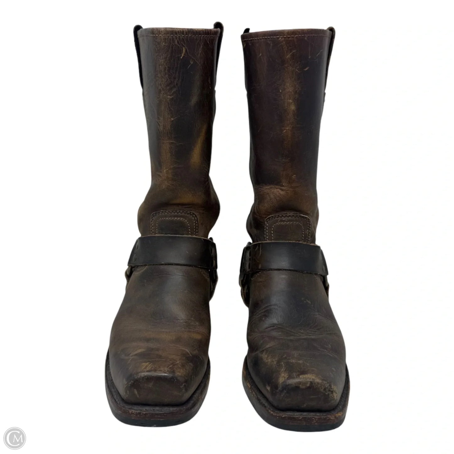 Harness Boots Designer By Frye In Brown, Size: 8.5