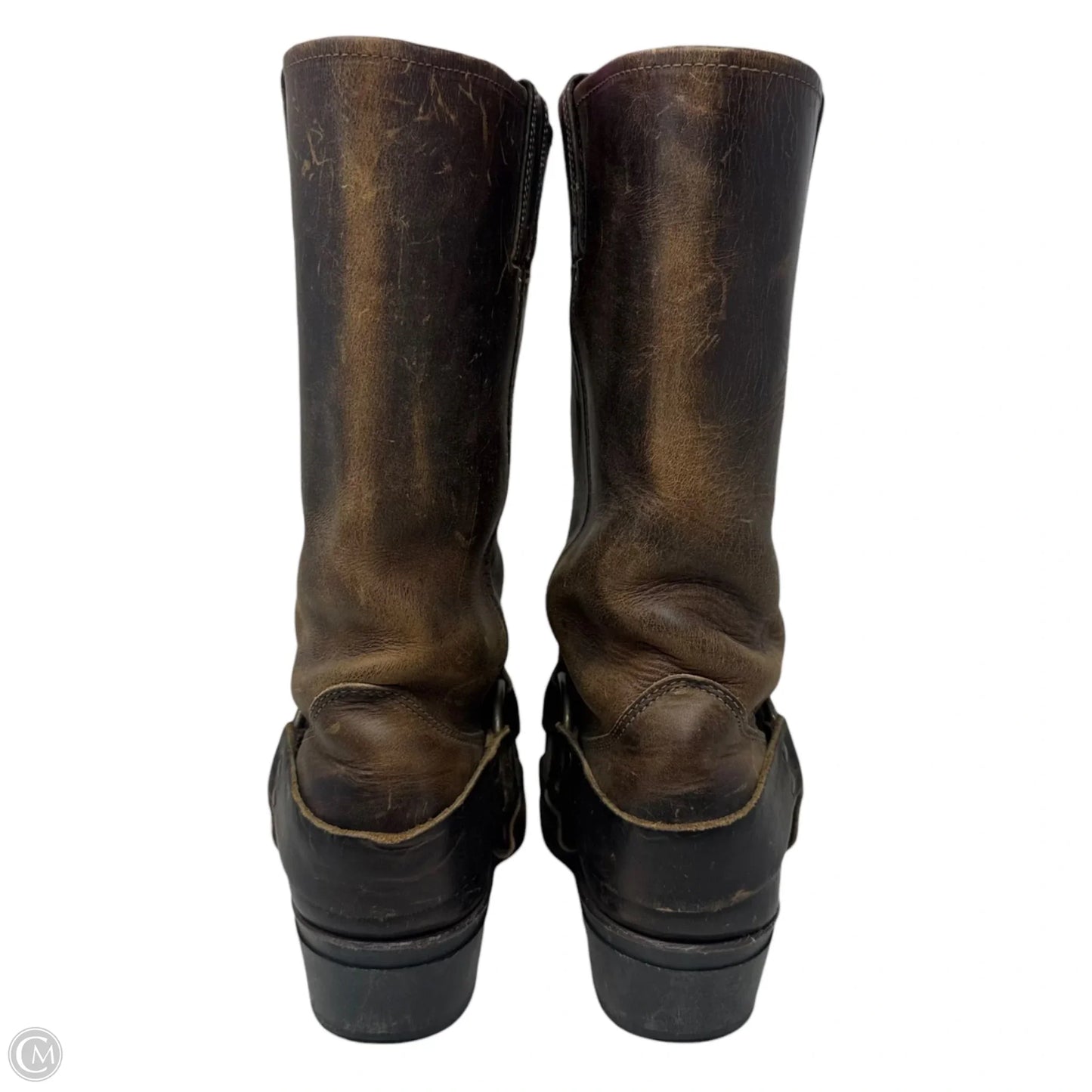 Harness Boots Designer By Frye In Brown, Size: 8.5