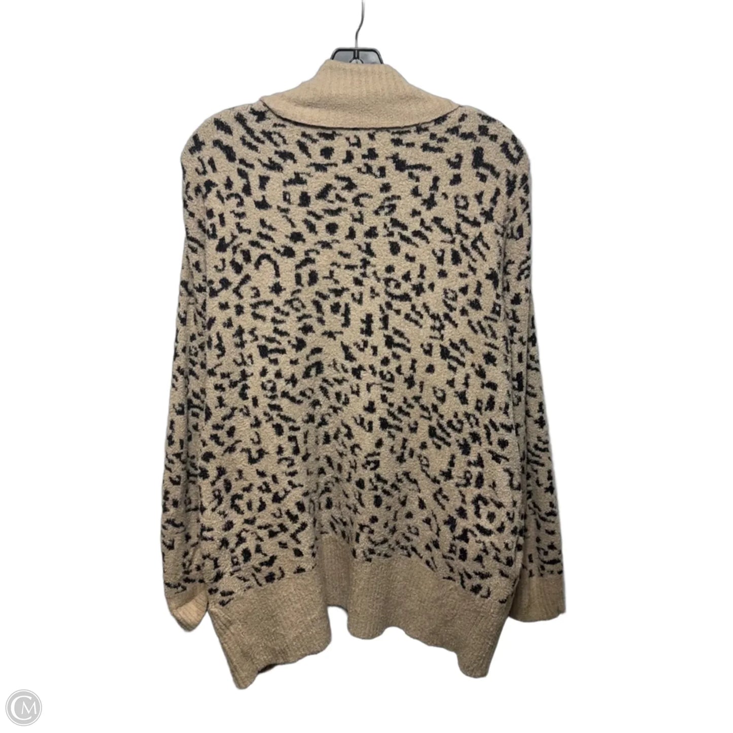 Sweater Cardigan By Rachel Zoe In Animal Print, Size: Xl