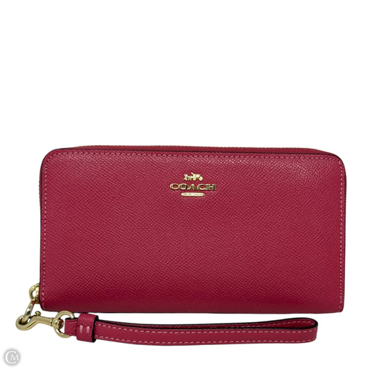 Long Zip Around Wallet Designer By Coach, Size: Medium