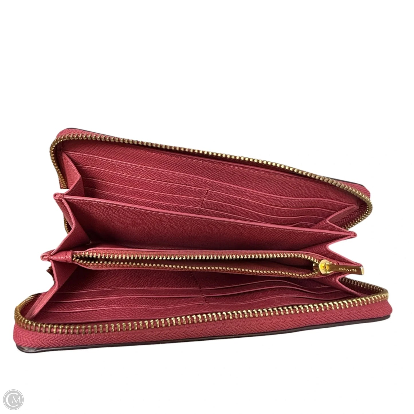 Long Zip Around Wallet Designer By Coach, Size: Medium