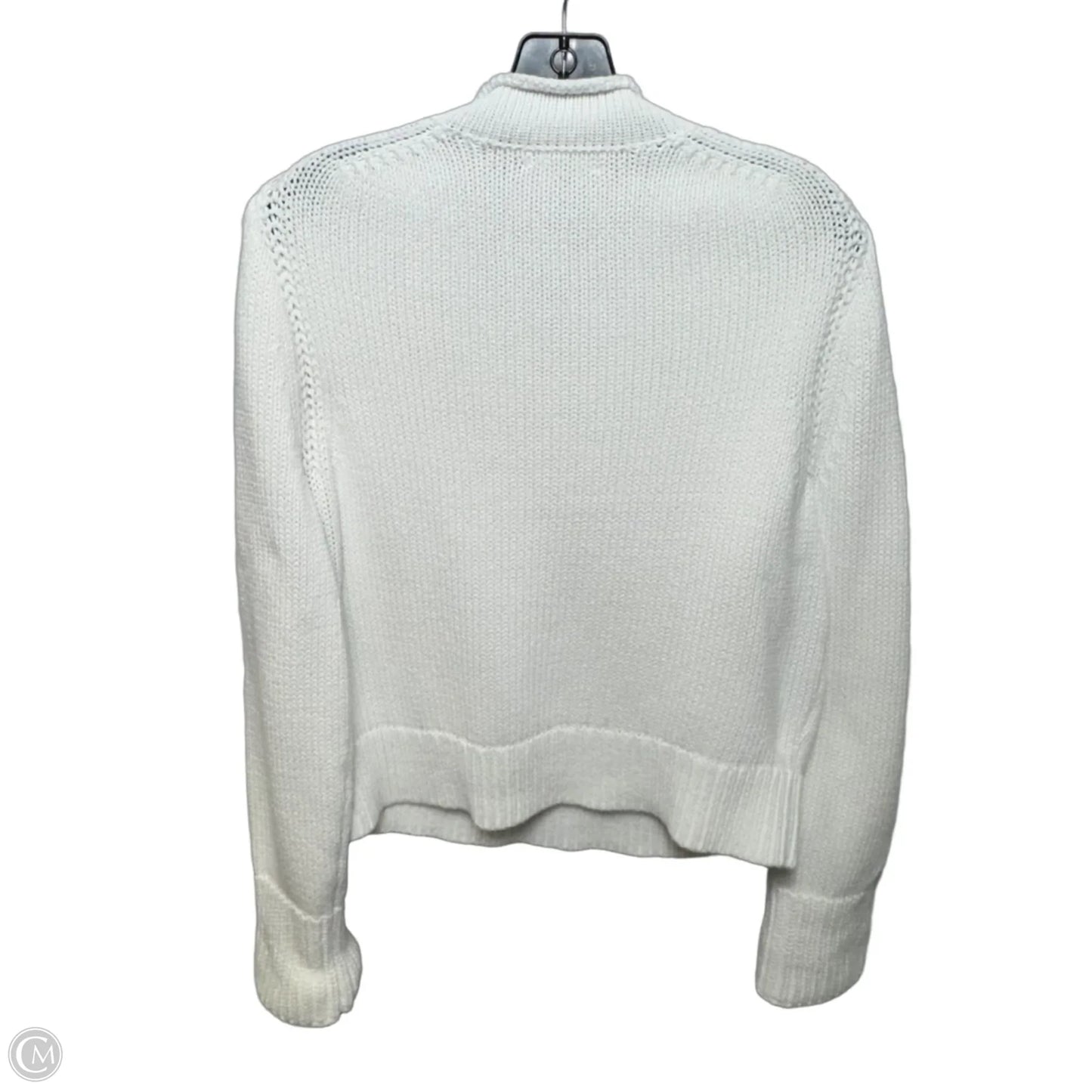 Cotton Sweater By J. Crew In White, Size: L