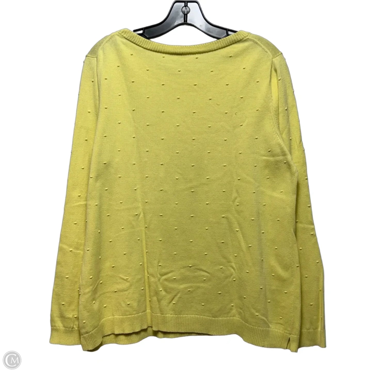 Sweater By Talbots In Yellow, Size: M