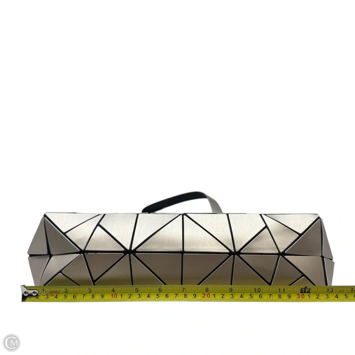 Geometric Lattice Top-handle Handbag, Size: Medium