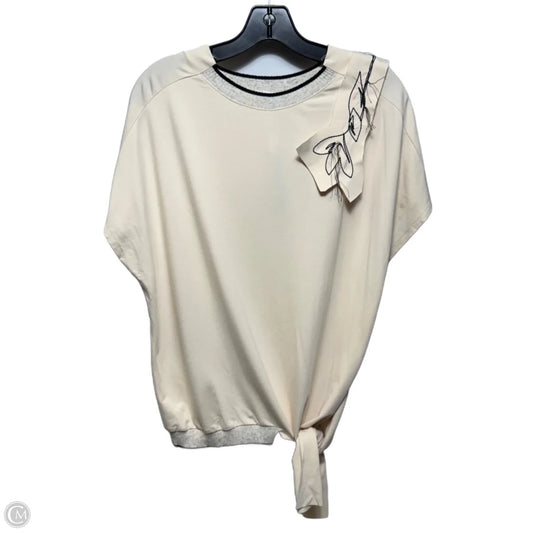 Tunic Short Sleeve By Bize In Cream, Size: M