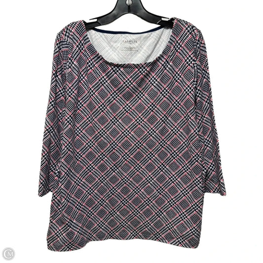 Top Long Sleeve By Talbots In Multi-colored, Size: 3x