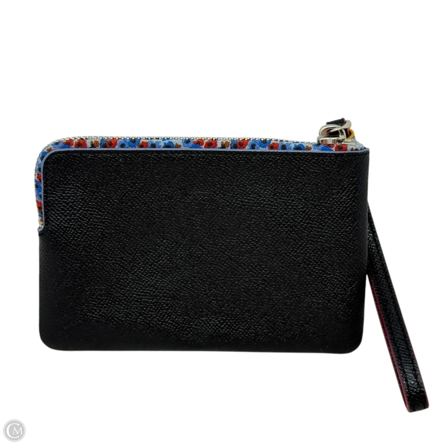 Corner Zip Wristlet Designer By Coach, Size: Small