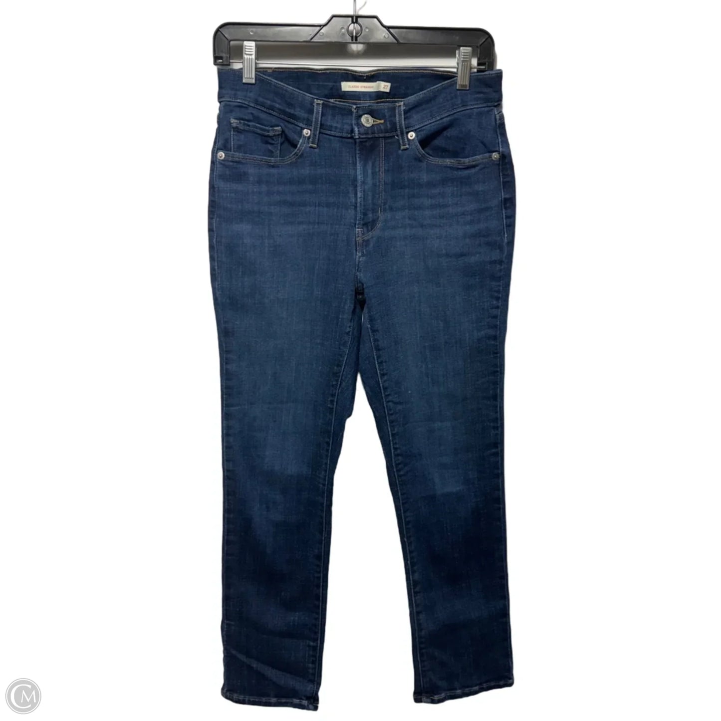 Jeans Straight By Levis In Blue Denim, Size: 4/27