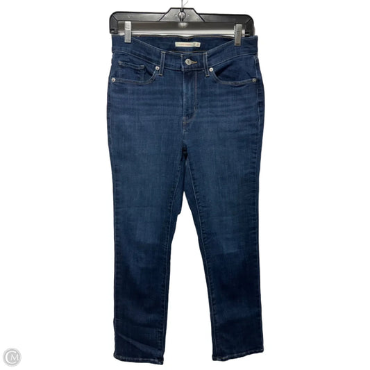 Jeans Straight By Levis In Blue Denim, Size: 4/27