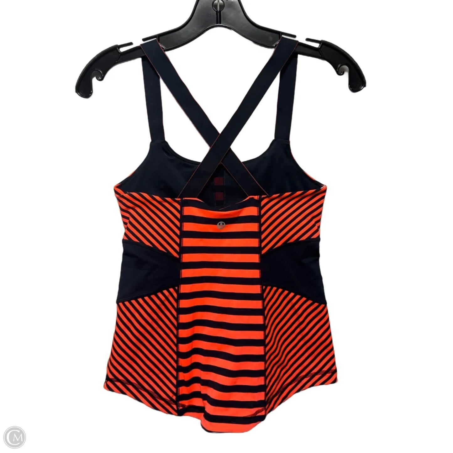 Athletic Tank Top By Lululemon In Striped Pattern, Size: 6