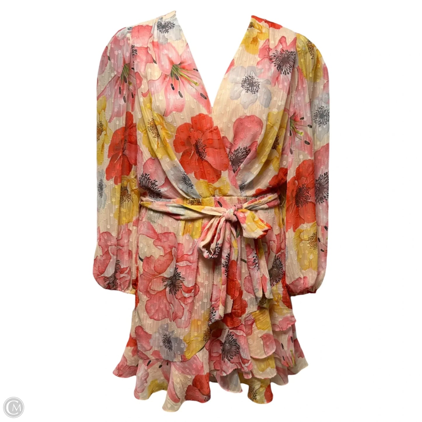 Dress Casual Short By Alex Marie In Floral Print, Size: 12