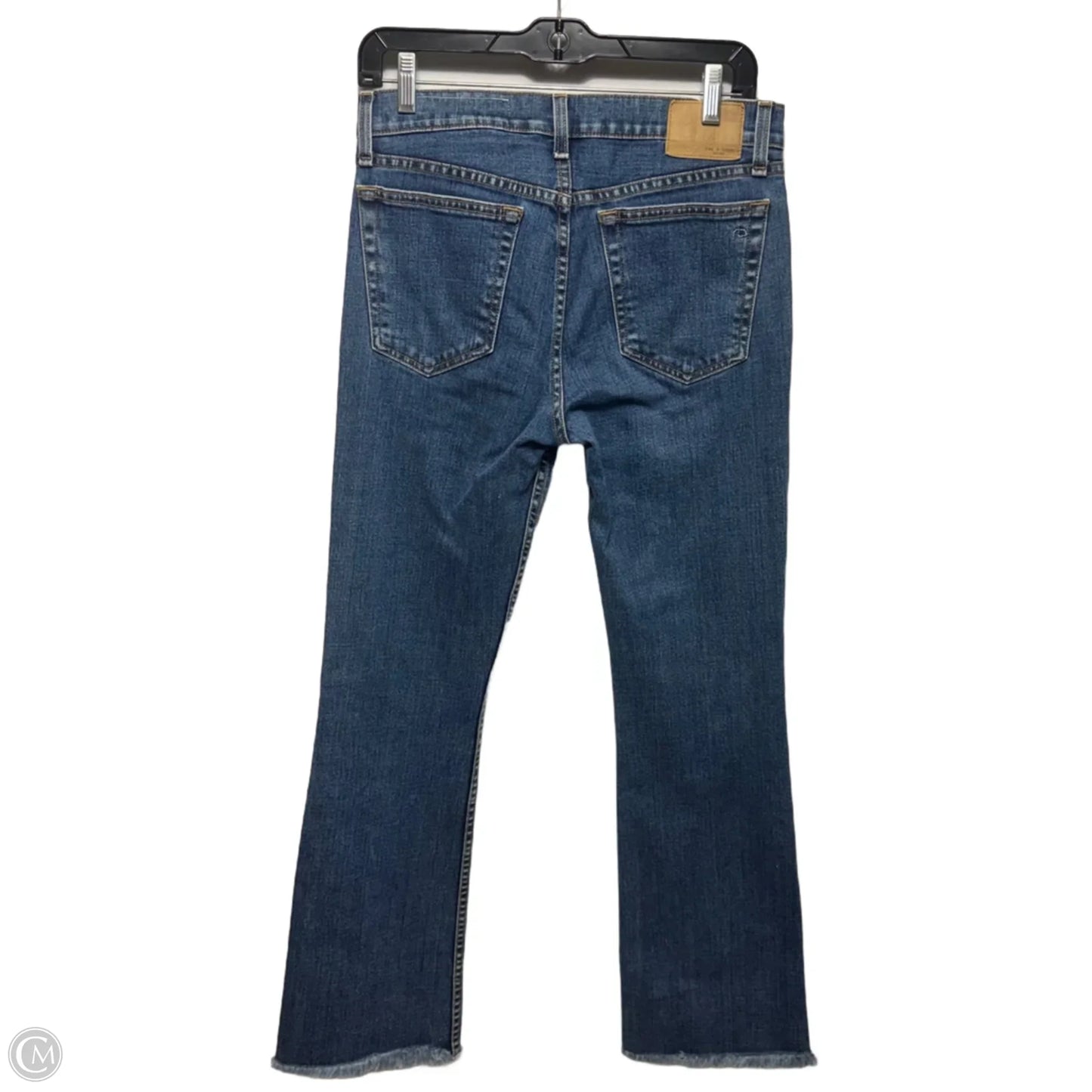 Jeans Boot Cut By Rag And Bone In Blue Denim, Size: 2/26