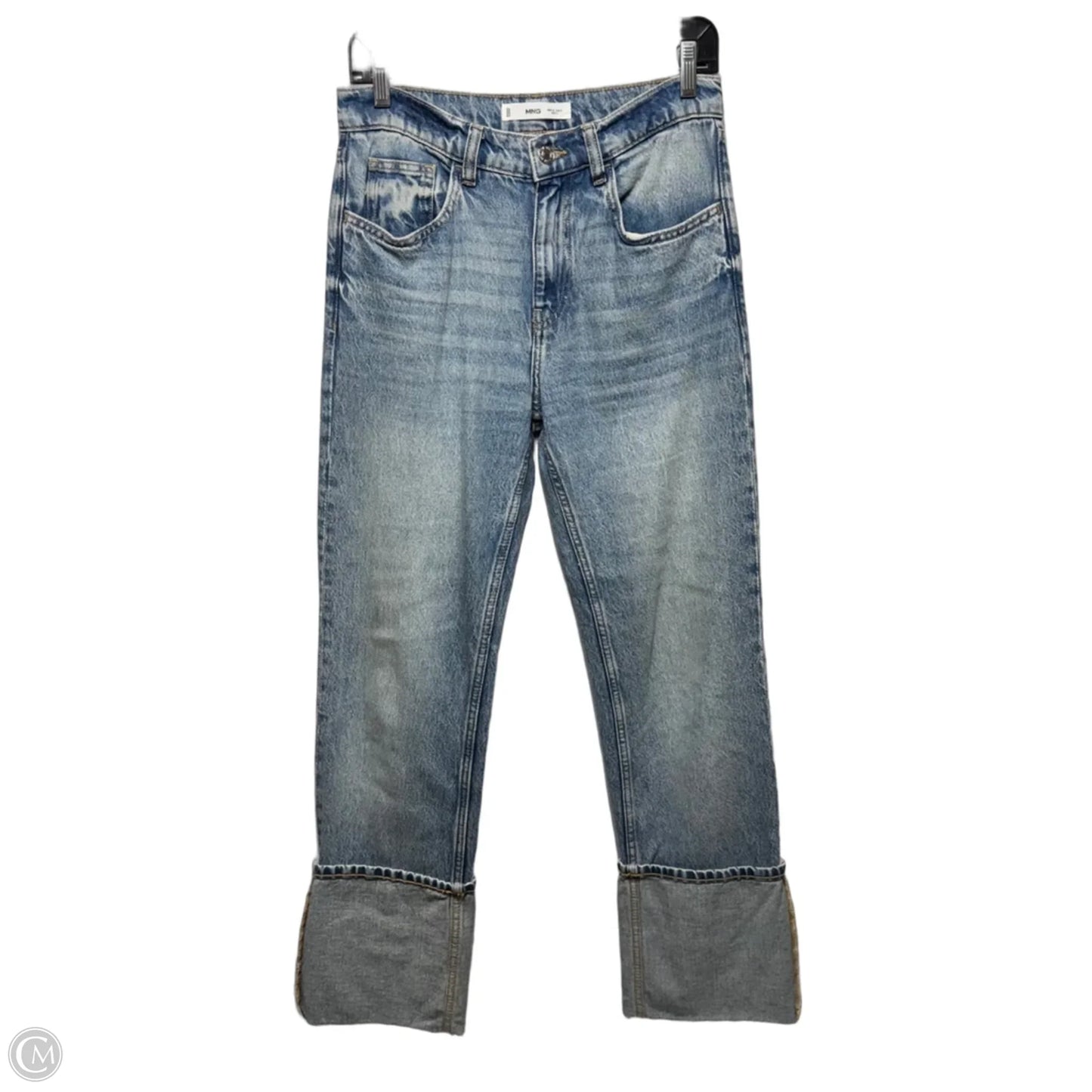 Cuff Jeans Boyfriend By Mng In Blue Denim, Size: 2