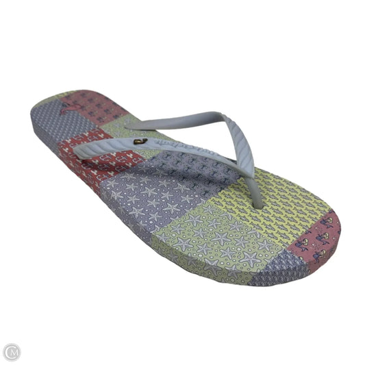 Sandals Flip Flops By Vineyard Vines In Multi-colored, Size: 10