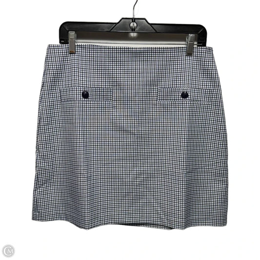 Skirt Mini & Short By Loft In Checkered Pattern, Size: 10