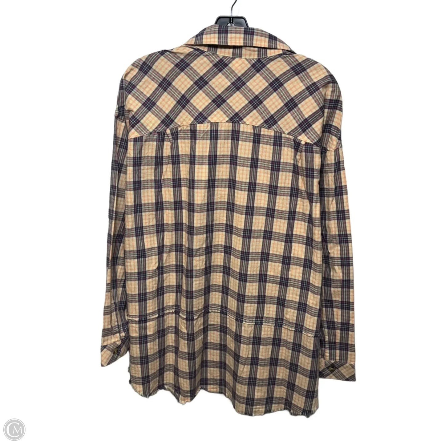 Tunic Long Sleeve By Easel In Plaid Pattern, Size: M