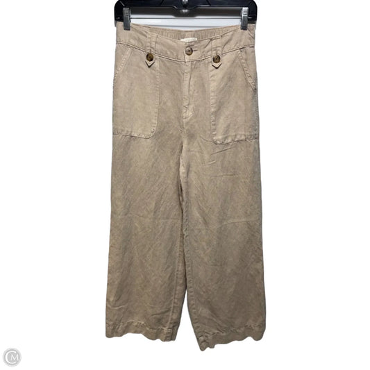 Pants Linen Blend By Cynthia Rowley In Tan, Size: 2