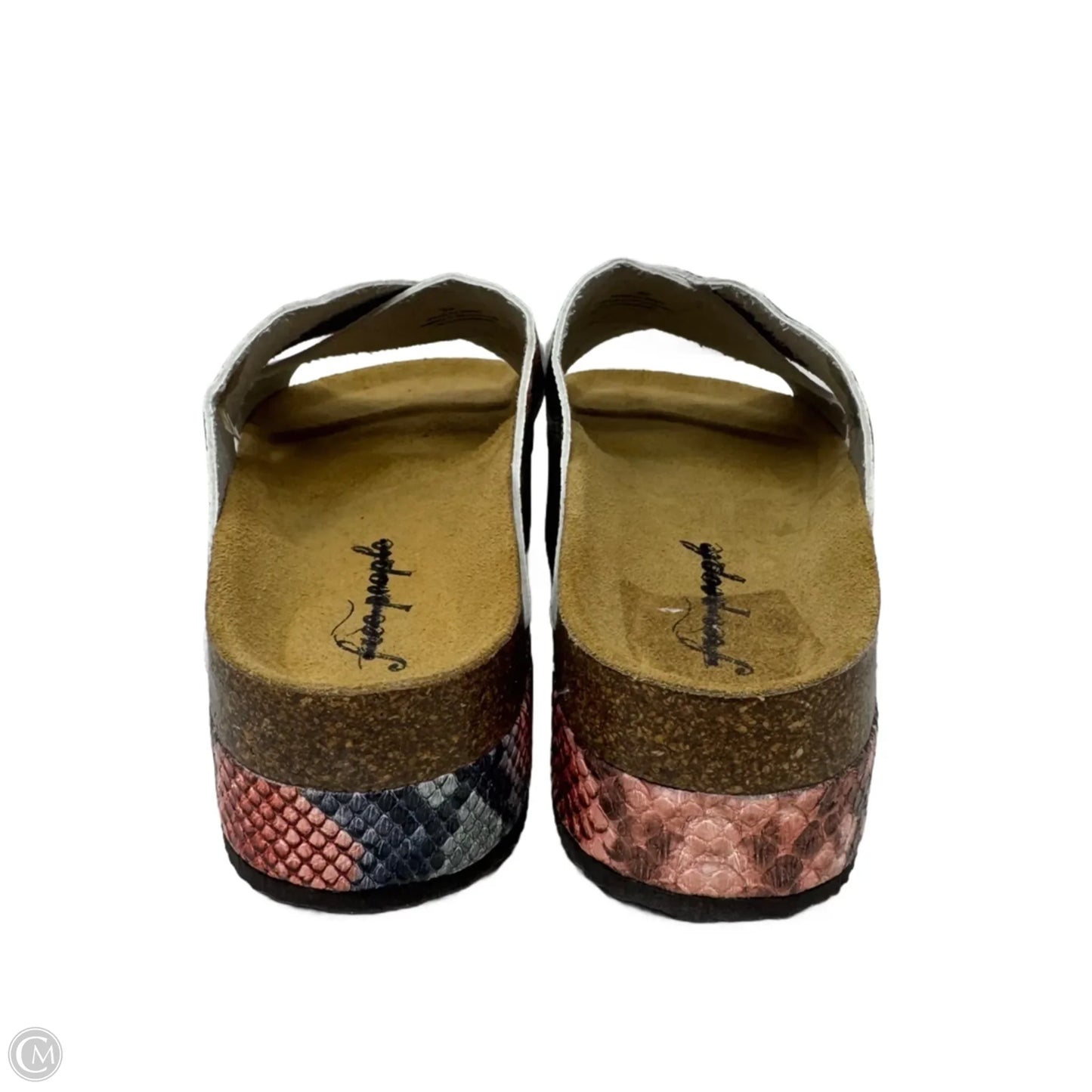 Platform Slide Sandals By Free People In Snakeskin Print, Size: 8.5