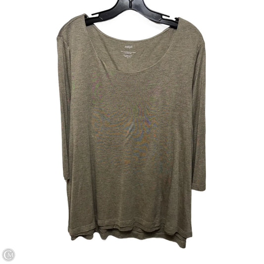 Top Long Sleeve By Pure Jill In Beige, Size: Xl