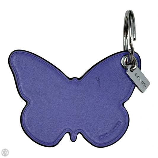 Leather Butterfly Bag Charm Key Chain Designer By Coach