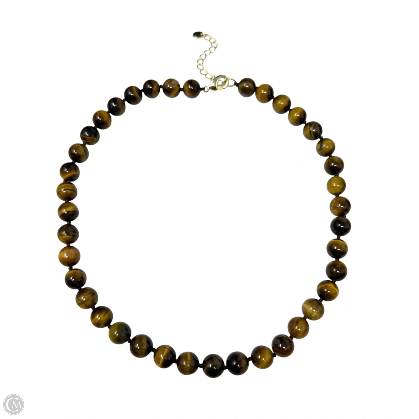 Round Tigers Eye Beaded Necklace