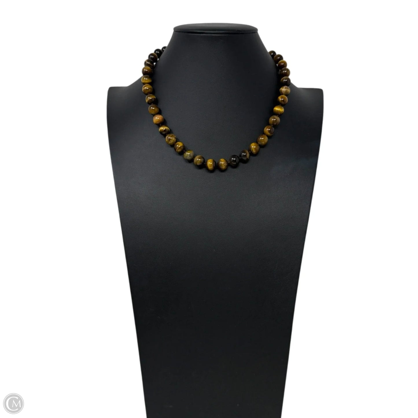 Round Tigers Eye Beaded Necklace