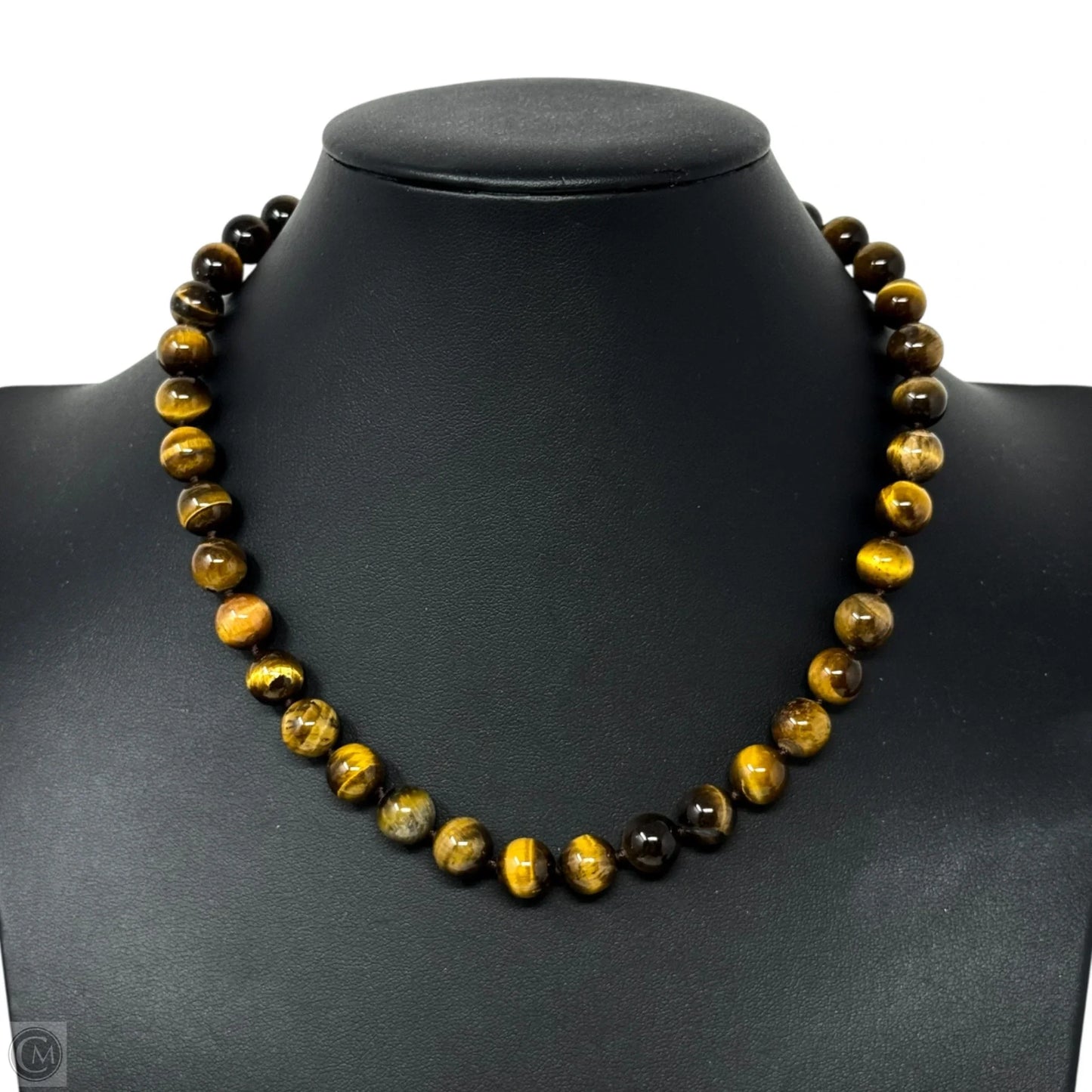 Round Tigers Eye Beaded Necklace