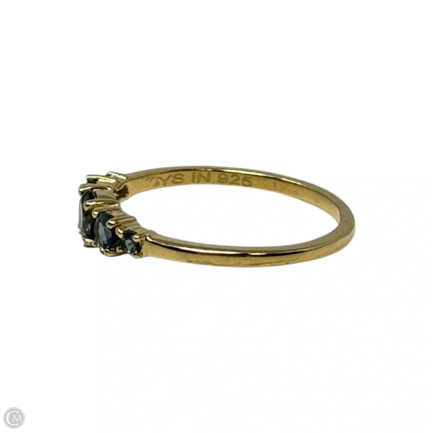 Blue Stone Ring Sterling Silver, Size: 8