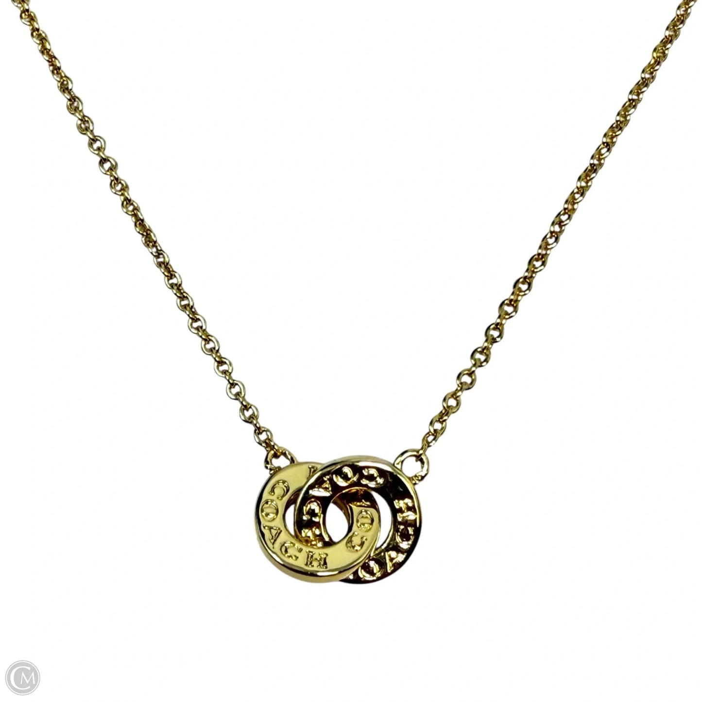 Interlocking Open Circle Pendant Necklace Designer By Coach