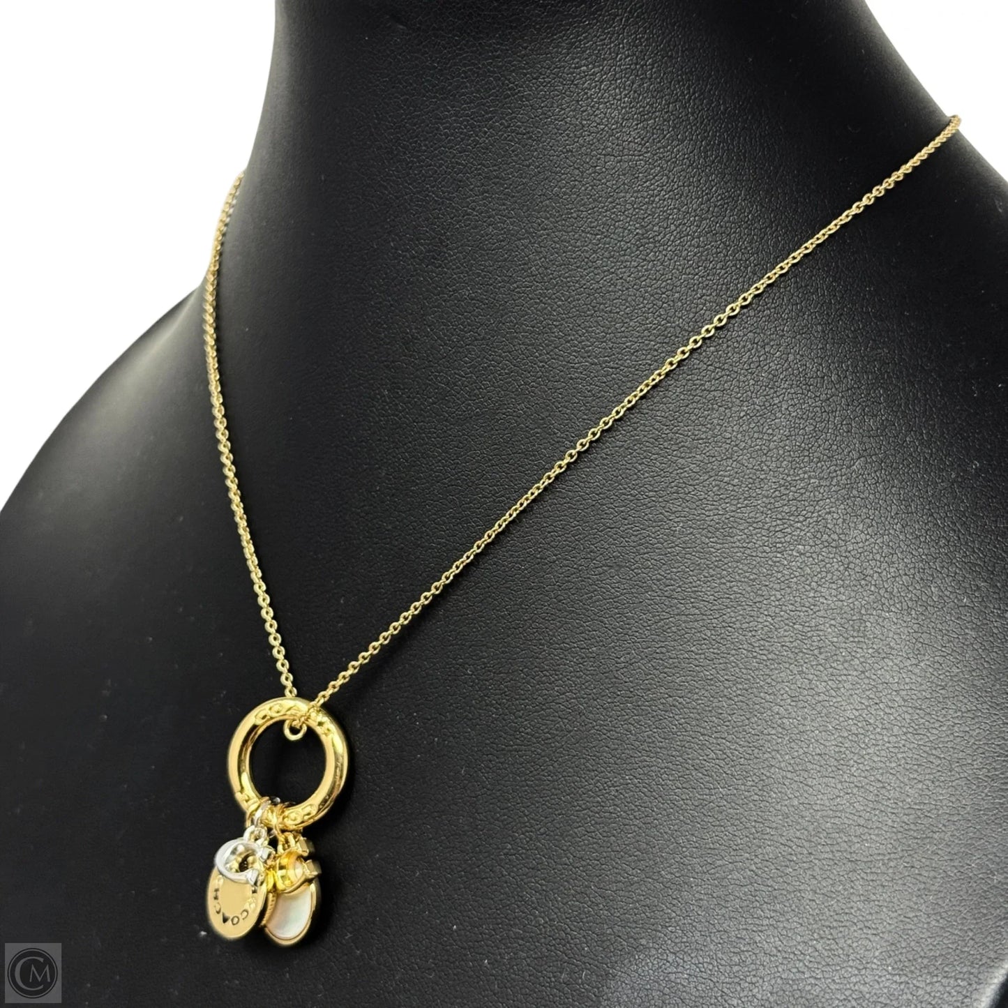 Coin Pendant Necklace Designer By Coach