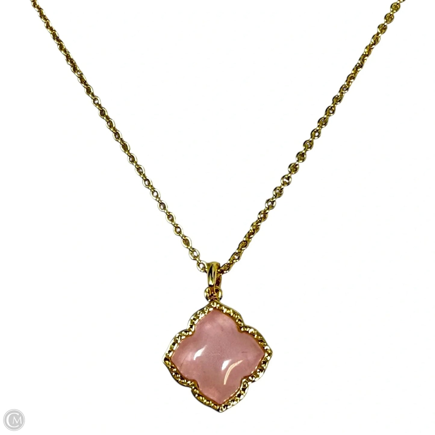Mallory 14K Gold Pendant Necklace In Rose Quartz By Kendra Scott