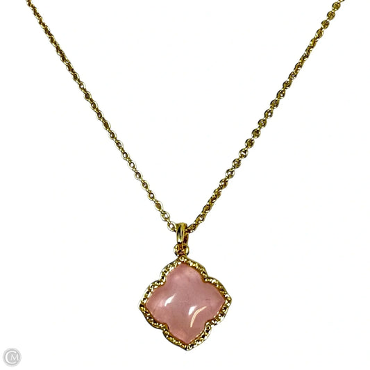 Mallory 14K Gold Pendant Necklace In Rose Quartz By Kendra Scott
