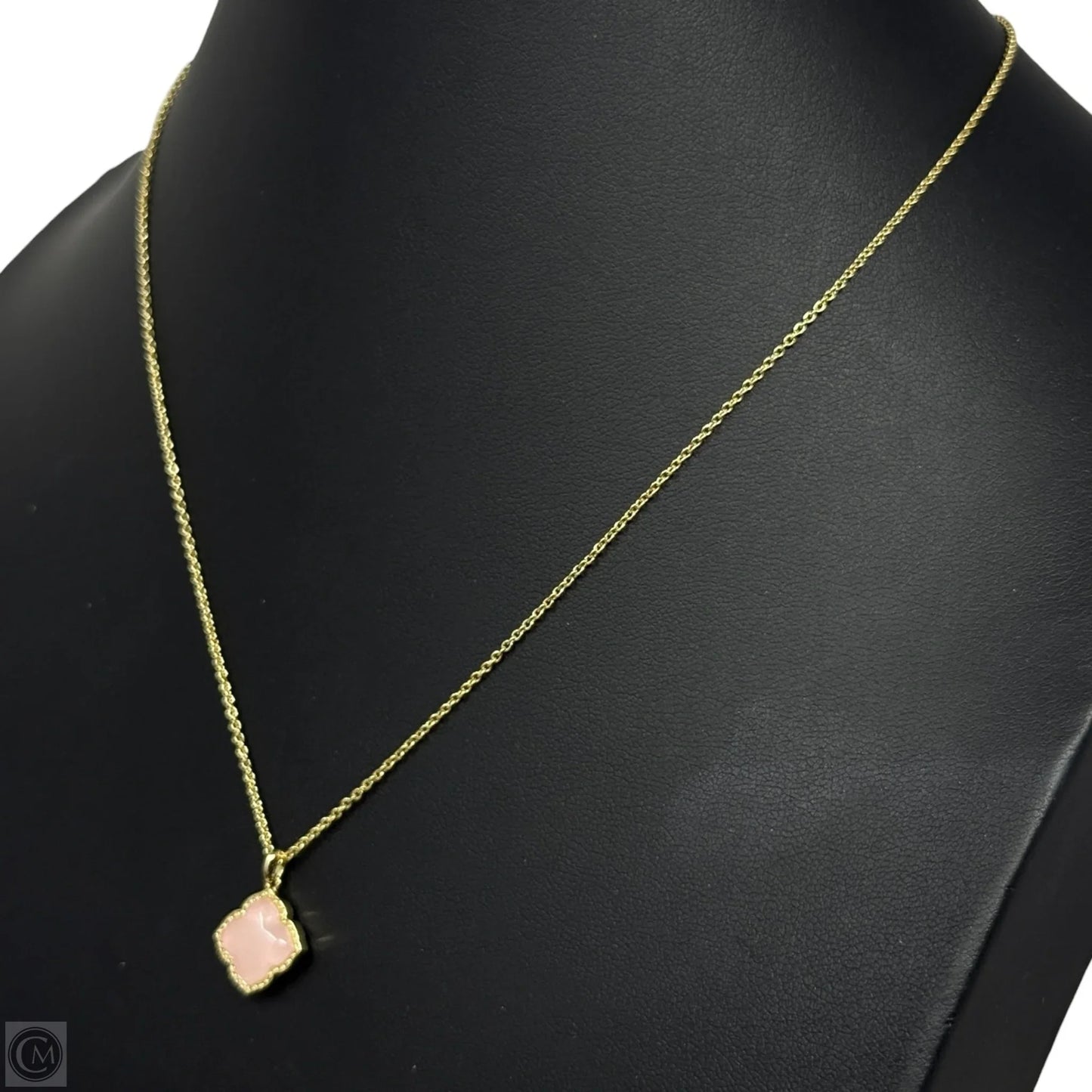 Mallory 14K Gold Pendant Necklace In Rose Quartz By Kendra Scott